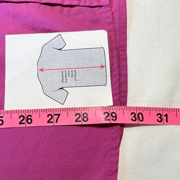 💖 Banana Republic Bold Pink  100% Cotton Button-Down – Effortless Chic Size M💐 - Picture 10 of 12